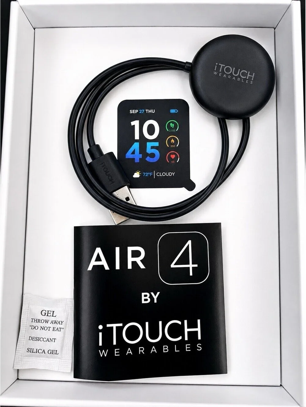 iTouch Air 4 Health & Fitness Smartwatch (41mm) - Rose Gold / Cream White